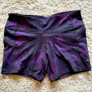 Black and purple Champion workout/ bike shorts